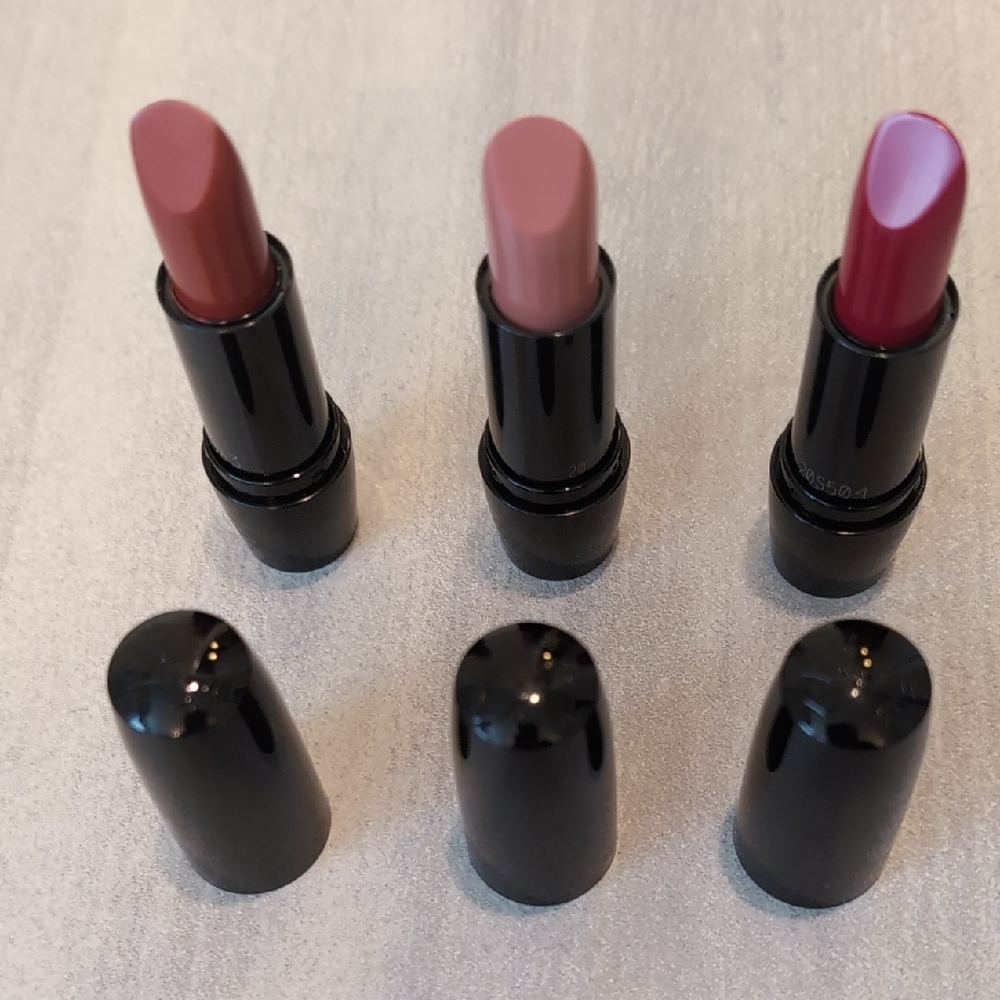 Lancôme Lipstick Trio Brick Red Berry Nude Bundle Set NWOT